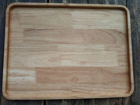  108- Khay chữ nhật gỗ cao su các size-MOCK0038 