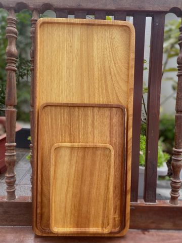  109 - Khay chữ nhật gỗ DÂU RỪNG các size- MOC0005 