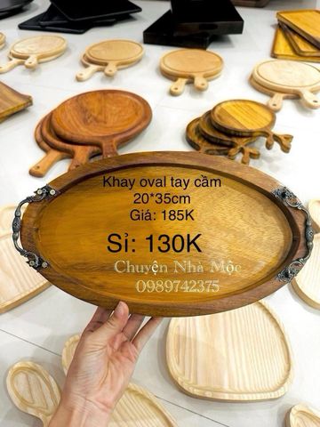  GIÁ SỈ SLL khay bê oval quai cầm 