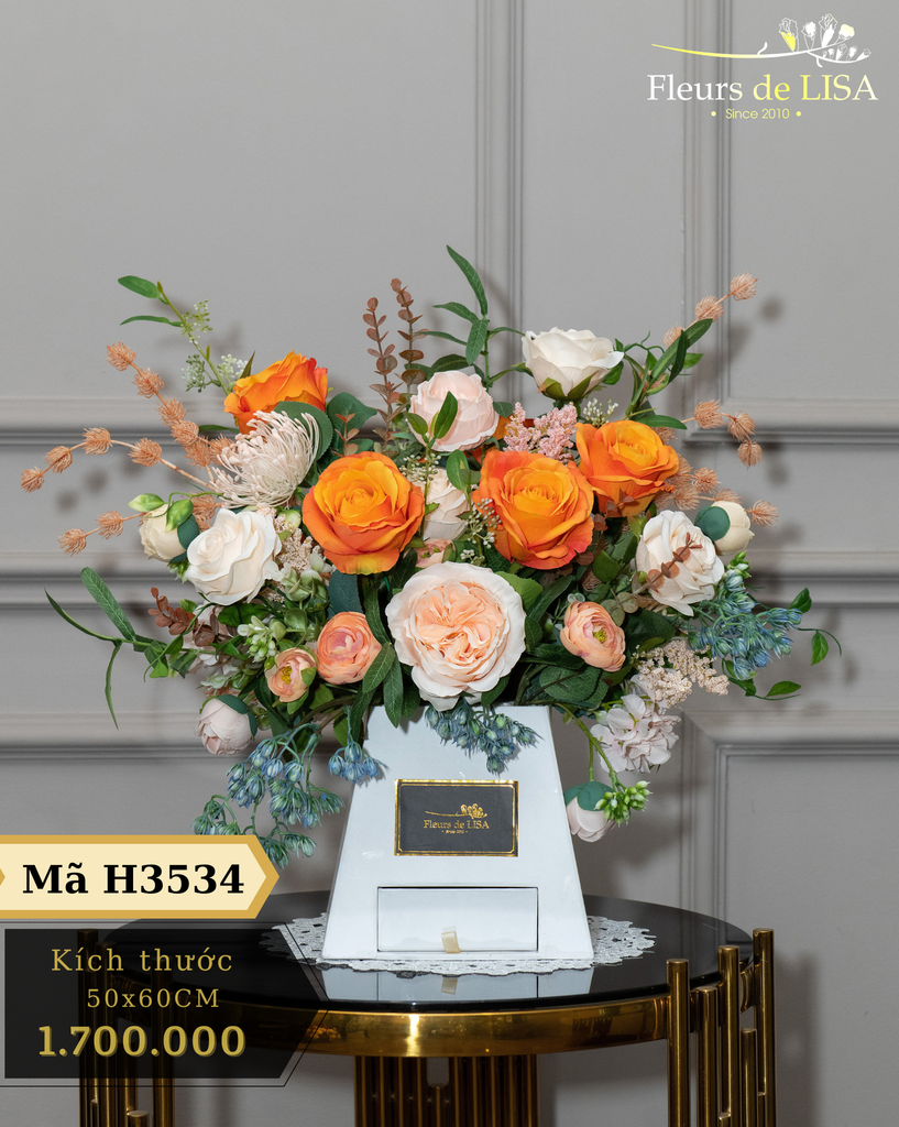  Flower Box - Quà tặng hoa lụa sang trọng, cao cấp 