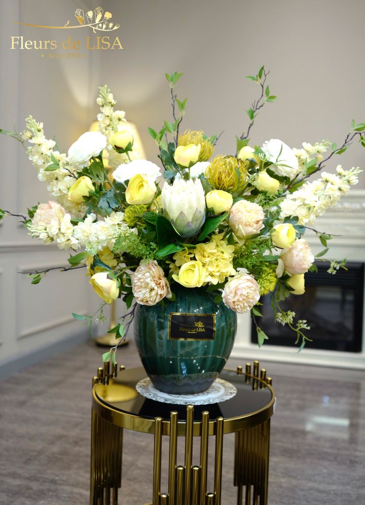  Allaire - Bình hoa lụa trang trí nội thất 