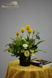  Aliane 13 - Bình hoa lụa trang trí để bàn 