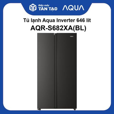 Tủ lạnh Aqua Inverter 646 lít AQR-S682XA(BL)