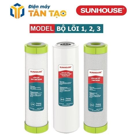 Bộ 3 lõi lọc thô Sunhouse số 1, 2, 3