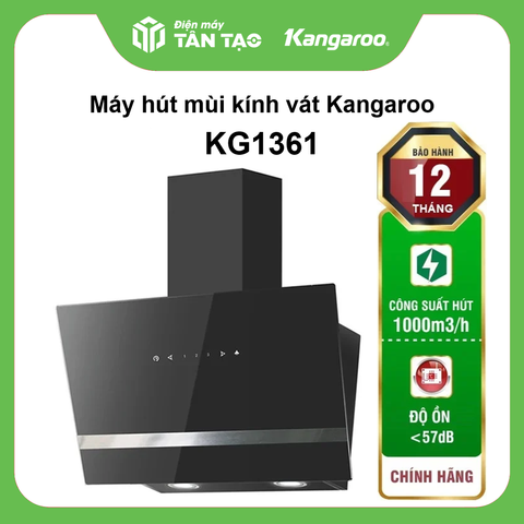 Máy hút mùi kính vát Kangaroo KG1361