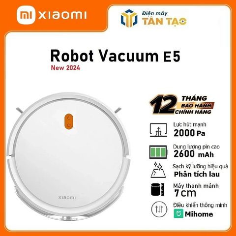 Máy Hút Bụi Xiaomi Robot Vacuum E5 Trắng