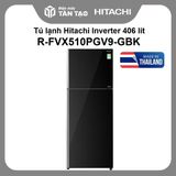 Tủ lạnh Hitachi Inverter 406 lít R-FVX510PGV9-GBK