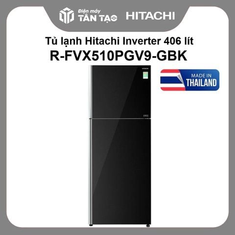 Tủ lạnh Hitachi Inverter 406 lít R-FVX510PGV9-GBK