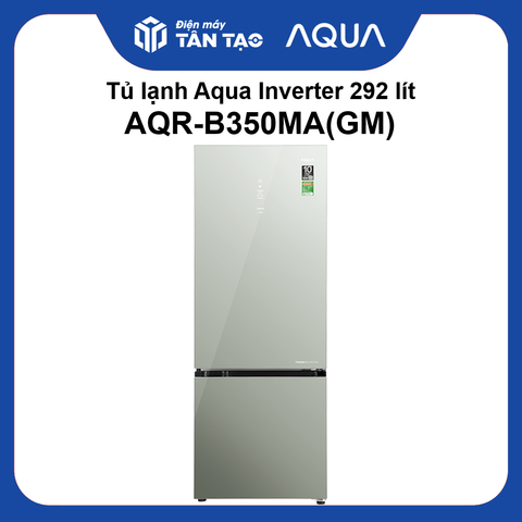 Tủ lạnh Aqua Inverter 292 lít AQR-B350MA(GM)