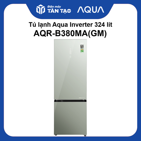 Tủ lạnh Aqua Inverter 324 lít AQR-B380MA(GM)