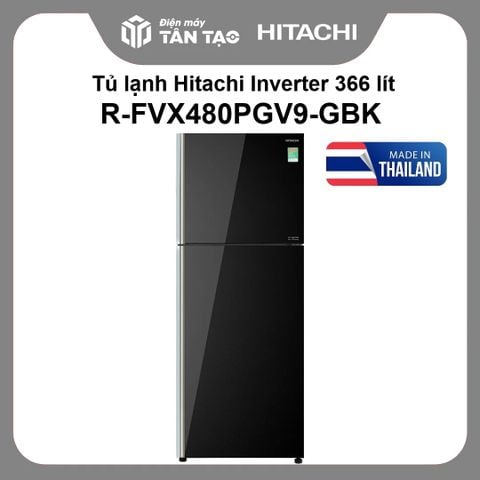 Tủ lạnh Hitachi Inverter 366 lít R-FVX480PGV9-GBK
