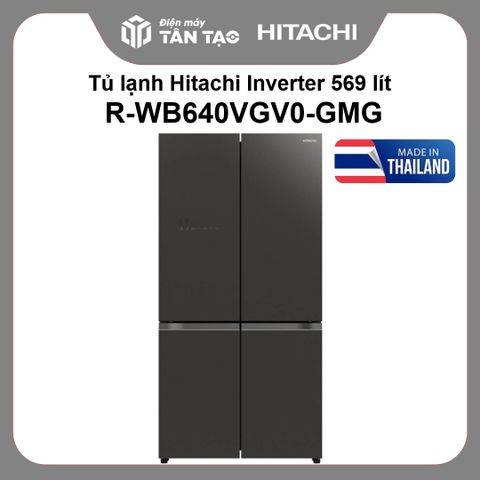 Tủ lạnh Hitachi Inverter 569 lít R-WB640VGV0-GMG