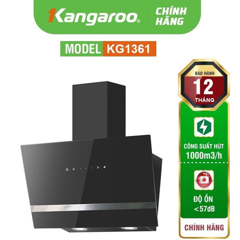 Máy hút mùi kính vát Kangaroo KG1361