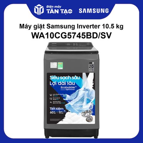 Máy giặt Samsung Inverter 10.5 kg WA10CG5745BD/SV