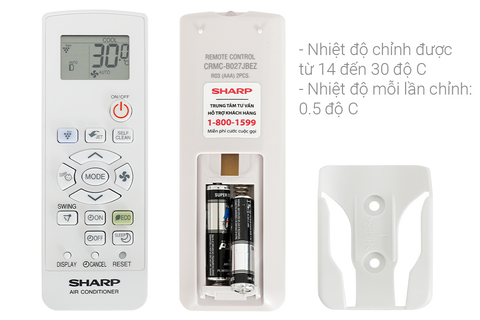 Máy lạnh Sharp Inverter 1.5 HP AH-XP13BSW