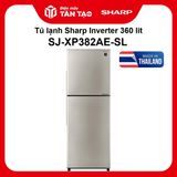 Tủ lạnh Sharp Inverter 360 lít SJ-XP382AE-SL