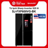 Tủ lạnh Sharp Inverter 525 lít SJ-FXP600VG-BK