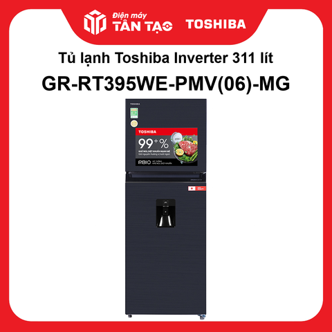 Tủ lạnh Toshiba Inverter 311 lít GR-RT395WE-PMV(06)-MG