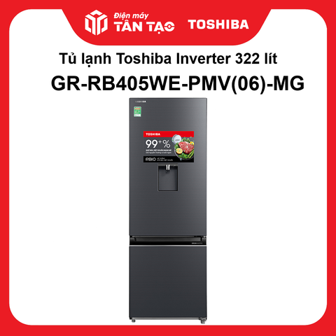 Tủ lạnh Toshiba Inverter 322 lít GR-RB405WE-PMV(06)-MG