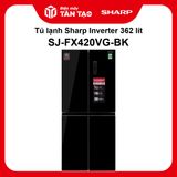 Tủ lạnh Sharp Inverter 362 lít SJ-FX420VG-BK