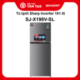 Tủ lạnh Sharp Inverter 181 lít SJ-X198V-SL