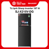 Tủ lạnh Sharp Inverter 197 lít SJ-X215V-DG