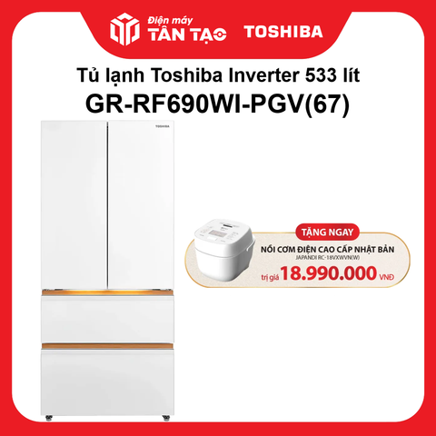 Tủ lạnh Toshiba Inverter 533 lít GR-RF690WI-PGV(67)