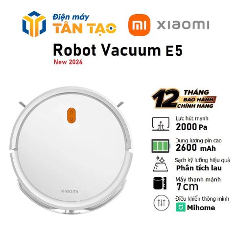Máy Hút Bụi Xiaomi Robot Vacuum E5 Trắng