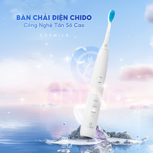Bàn chải điện Chido CDSmile - 3 đầu bàn chải