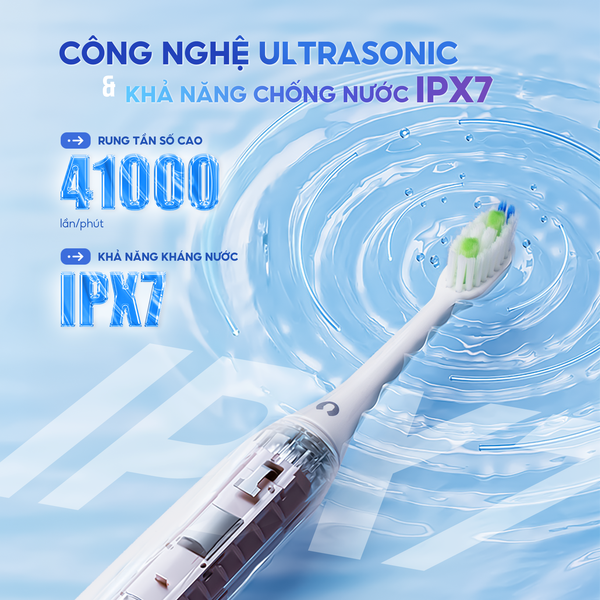 Bàn chải điện Chido CDSmile - 3 đầu bàn chải