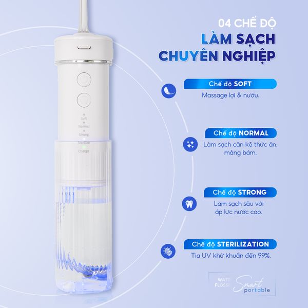 Máy tăm nước Chido Khử trùng UVC PRO - Bảo hành 2 năm