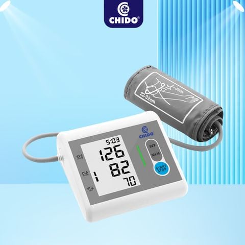 Máy đo huyết áp bắp tay CHIDO phiên bản mới có giọng nói Tiếng Việt - Bảo hành 5 năm tại nhà