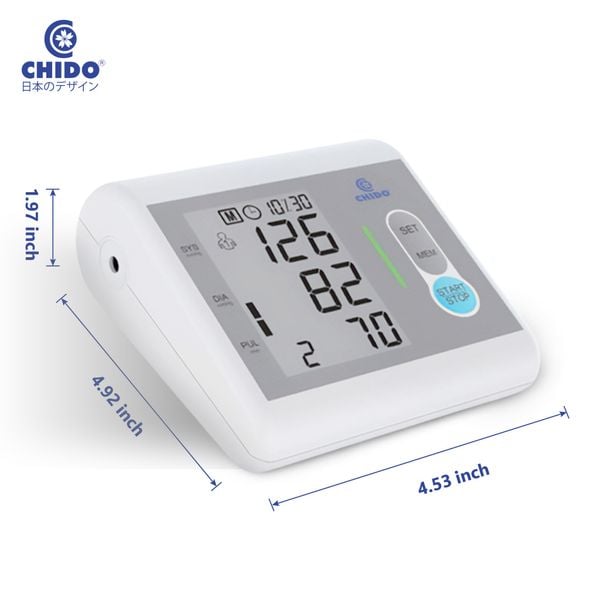 Máy đo huyết áp bắp tay CHIDO phiên bản mới có giọng nói Tiếng Việt - Bảo hành 5 năm tại nhà