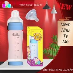 Bình sữa Tritan 200ml cao cấp màu xanh dương