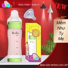 Bình sữa Tritan 200ml cao cấp màu xanh lá