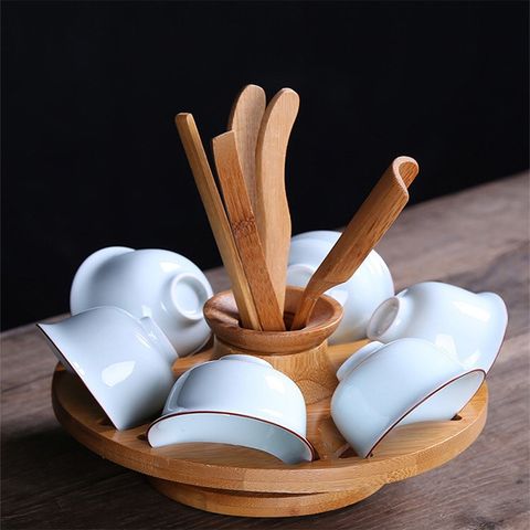 KHAY ÚP CỐC ( CHÉN ) TRÀ BẰNG TRE