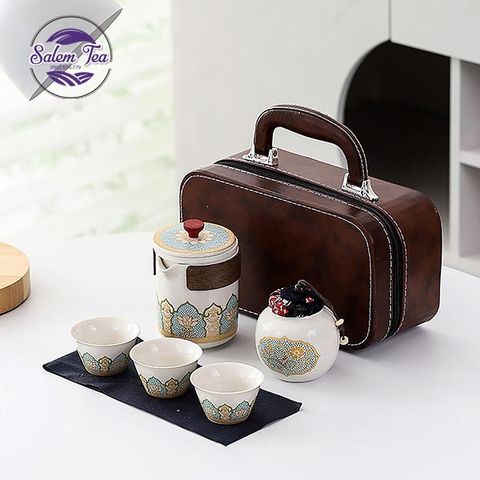 Bộ Ấm Trà Du Lịch Cao Cấp Liên Đài Các