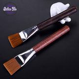 Chổi dẹp quét khay trà bằng gỗ, lông nhân tạo