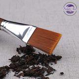 Chổi dẹp quét khay trà bằng gỗ, lông nhân tạo