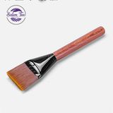 Chổi dẹp quét khay trà bằng gỗ, lông nhân tạo