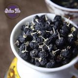 “Hạt Hắc Kỷ Tử Tây Tạng trong bát trắng, kích thước lớn, giàu dinh dưỡng tự nhiên”