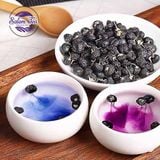 “Hiệu ứng màu nước tím xanh đặc trưng từ Hắc Kỷ Tử Tây Tạng, minh chứng cho chất lượng tự nhiên”