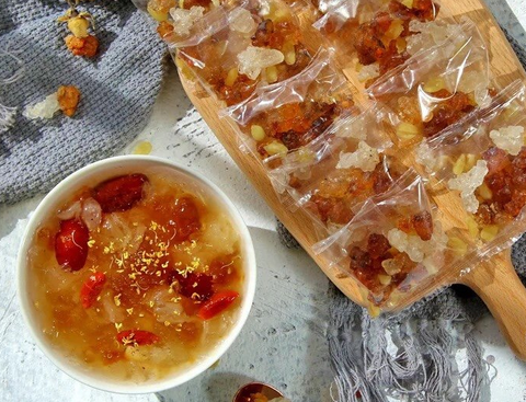 Combo chè nhựa đào tuyết yến 11 vị