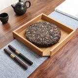 Dao cắt trà bằng gỗ mun và gỗ hồng sắc