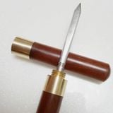 Dao cắt trà bằng gỗ mun và gỗ hồng sắc