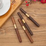 Dao cắt trà bằng gỗ mun và gỗ hồng sắc