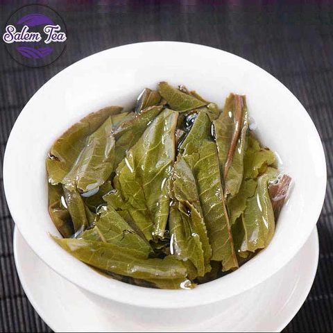 “Hình ảnh lá trà sau khi pha của Trà Phổ Nhĩ Băng Đảo Hoàng Kim Diệp Mãnh Thái 2019”