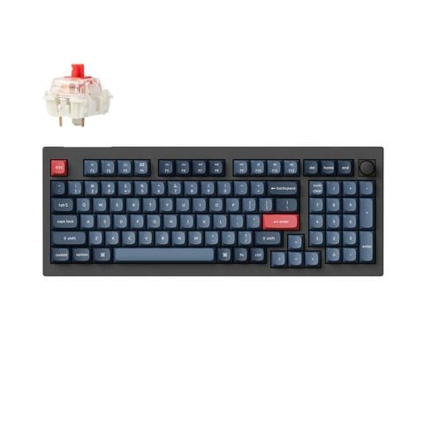 Bàn phím cơ không dây Keychron V5M-D V5 Max Carbon Black