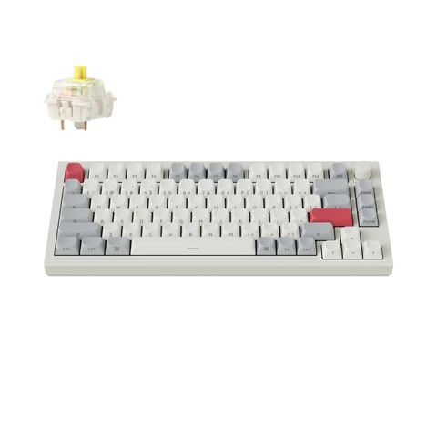 Bàn phím cơ không dây Keychron Q1M-P Q1 Max Shell White