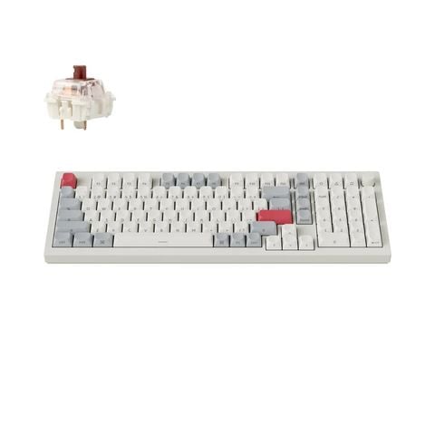 Bàn phím cơ không dây Keychron Q5M-PS Q5 Max Shell White